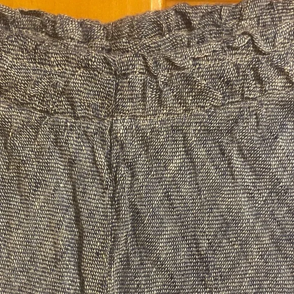 Linen Pant Blue Medium Tall Made in Italy - Picture 4 of 4